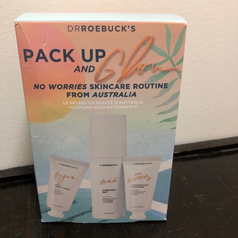 Dr.Roebuck's Pack Up and Glow Discovery Kit moisturizer mask hydrating New NIB